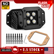 2pcs 5 Flush Mount Led Pods Cree Off Road Fog Driving Lights For Truck Atv Utv 2pcs 5 Flush Mount Led Pods Cree Off Road Fog Driving Lights For Truck Atv Utv