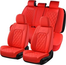 5 Seat Universal Seat Cover for Cars, Luxury Faux Leather Waterproof Seat Cover