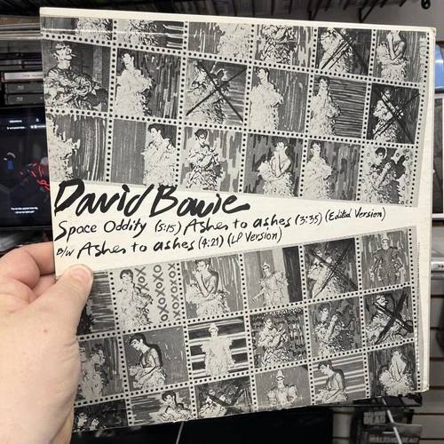 DAVID BOWIE ASHES TO ASHES SPACE ODDITY LP DJ SAMPLE PROMO DJL1-3795 VG W/STAMPS
