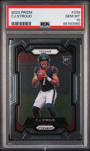 2023 Panini Prizm CJ Stroud Rookie #339 PSA 10 GEM MINT Houston Texans