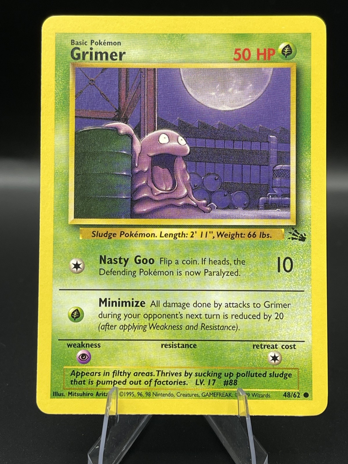 (NM) Grimer Fossil 48/62 Pokemon TCG Card WOTC 327a-84
