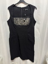 @635 Star Julien Macdonald Debenhams Sz 20 BodyCon Lace Bust Dress Nwt