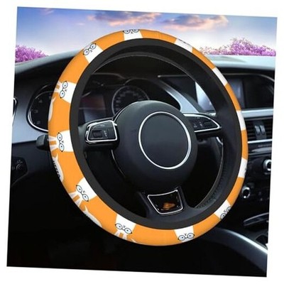  Car Steering Wheel Covers Funny Bunny Hare Say Hello Yellow Easter Rabbit