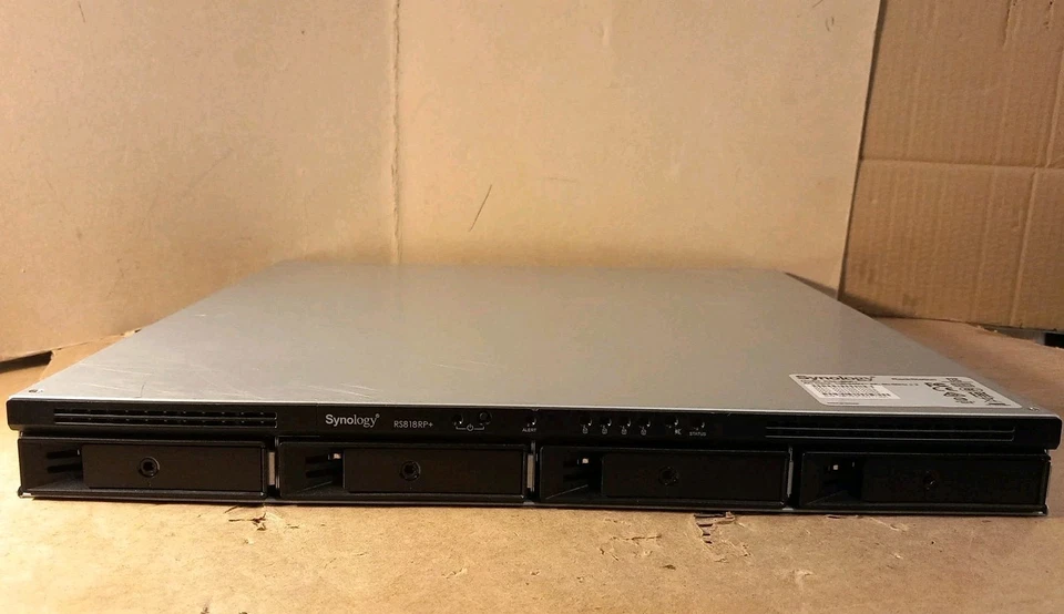 Synology Rackstation RS818RP+ 4-Bay Nas Server + EARS, NO HARD DRIVES INSTALLED - Image 2 of 4