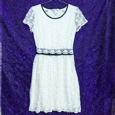 Pinky Womens Sz Small Lace Overlay Dress Y2K Feminine Party Going Out Guest Date