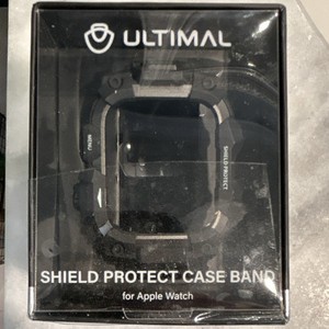 Ultimal Apple Watch Strap Band - Black Silicone Protective Case