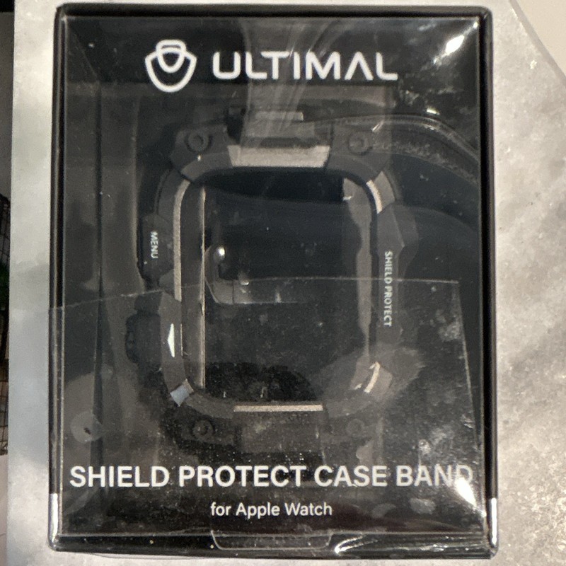 Ultimal Apple Watch Strap Band - Black Silicone Protective Case