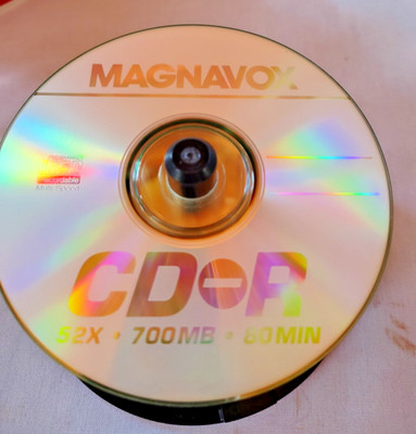 50 Magnavox Recordable CD-R Discs 80 Minutes 700MB 52X
