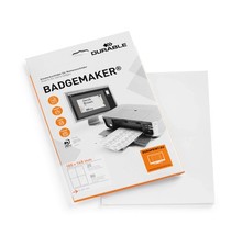 Durable BADGEMAKER Inserts A6 Pack of 80 Inserts PrinTable Name Badge Insert