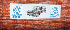 Vw Motorsport Golf Banner Volkswagen Car Workshop Garage Wall Display Vw Motorsport Golf Banner Volkswagen Car Workshop Garage Wall Display