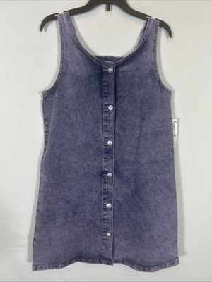 $48 Epic Threads Brand Blue Denim Overalls Dress 16