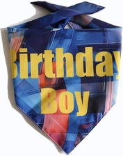 Dog Birthday Bandana, Adjustable, Fashion Birthday Bandana