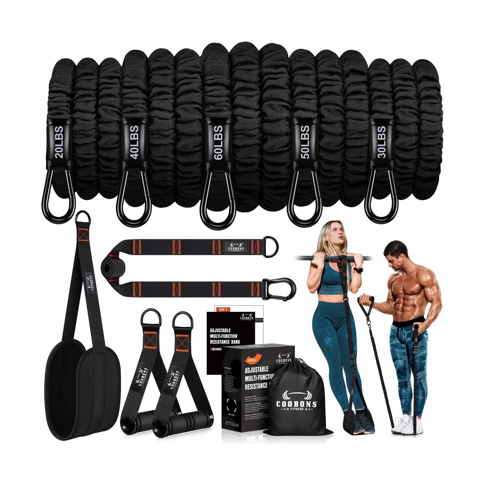 , Exercise Bands, Resistance Bands For Working ... Usa Fast 