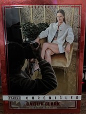 Caitlin Clark Snapshots #96 2025 Panini Chronicled Exclusive Red Cracked Ice