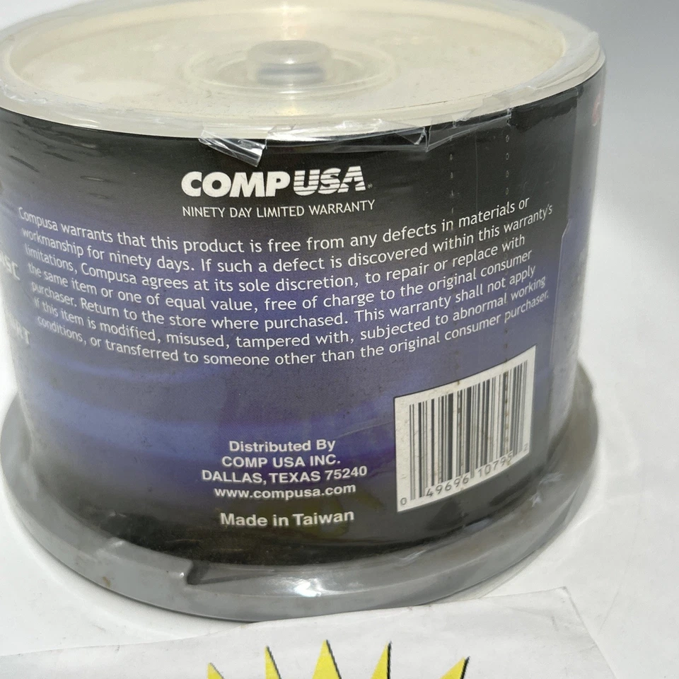 CompUSA DVD-R 120 Minute 4.7Gb 50 Pack Disc  2.4x RW New Sealed - Image 4 of 4