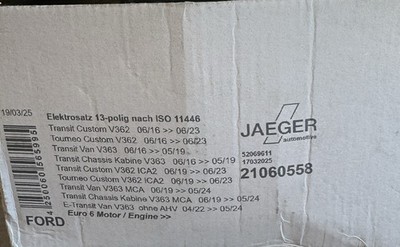 Elekrosazt 13 Polig    Jaeger  21060558