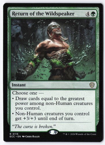 Return of the Wildspeaker 115 Commander: Lorwyn Eclipsed