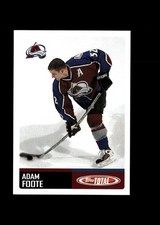 Adam Foote 2002-03 Topps Total Hockey #22 Colorado Avalanche
