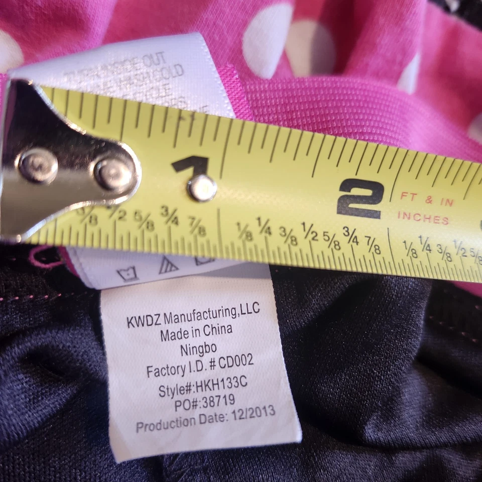 Falda Hello Kitty Niña Talla 6 Rosa Negro Lunares Capas con Pantalones Cortos Skort Foto 4 de 4