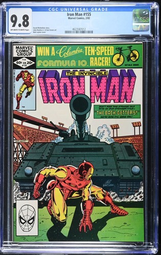 Iron Man #155 CGC NM/M 9.8 Off White to White Marvel 1982