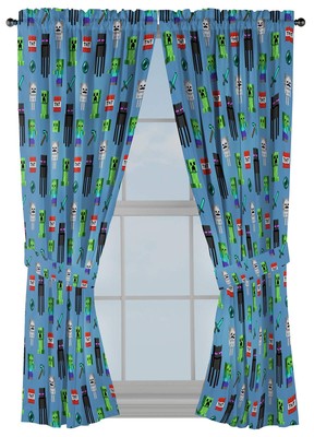 Jay Franco Minecraft Monster Hunters 63'' Inch Drapes - Beautiful Room Décor &