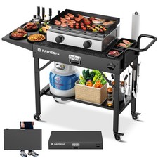 Outdoor Griddle Table, Blackstone Griddle Stand, 440lbs Folding Grill Cart, P...