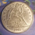 1862 O Trade Dollar - VERY RARE OLD ANTIQUE COIN !! stock 1804519