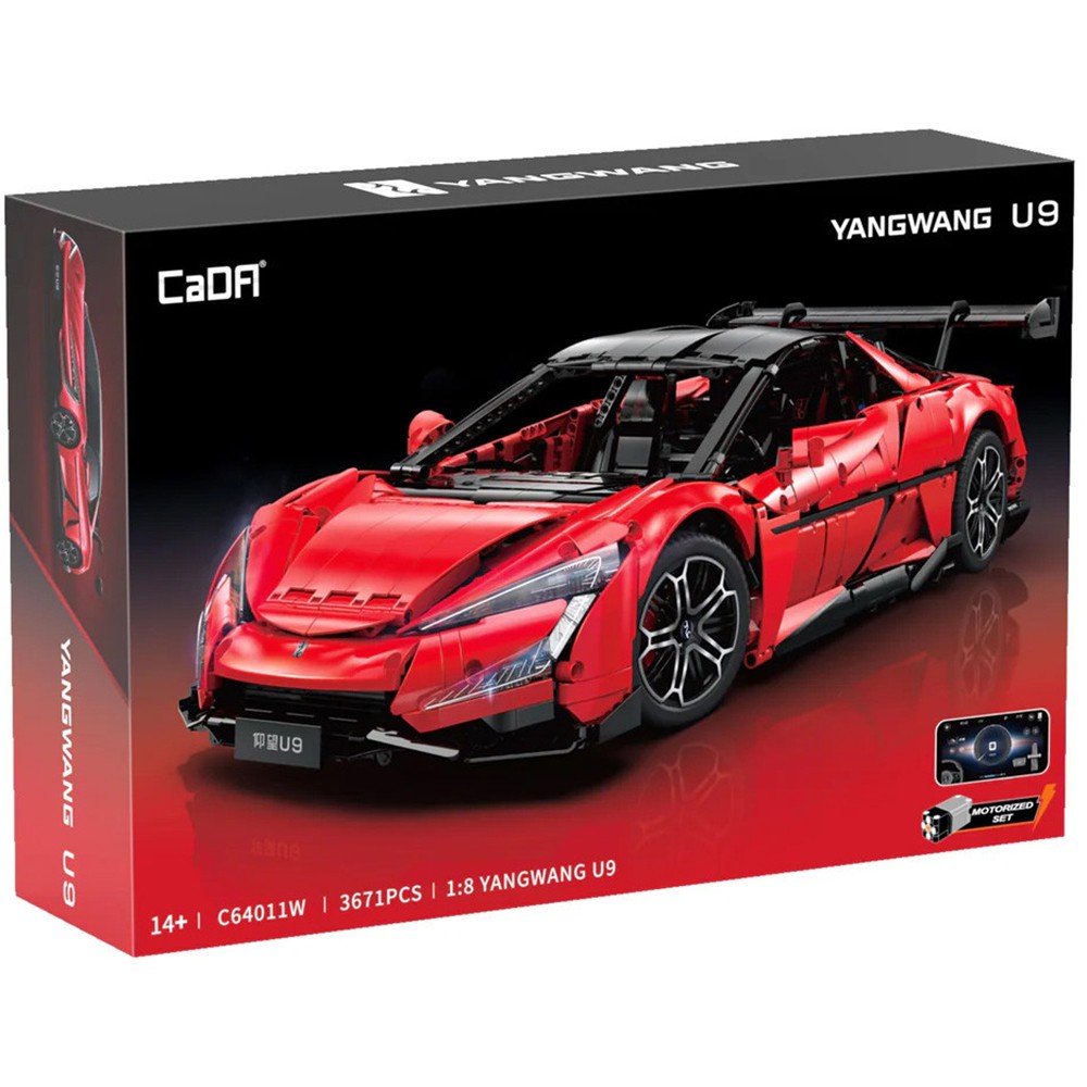 CaDA BYD Yangwang U9 Electric Supercar 1:8 RC Building Set C64011W