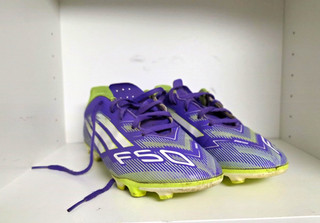 Adidas F50 Nocken Fußballschuhe Unisex Kinder EUR 36 2/3 Rasen lila/grün