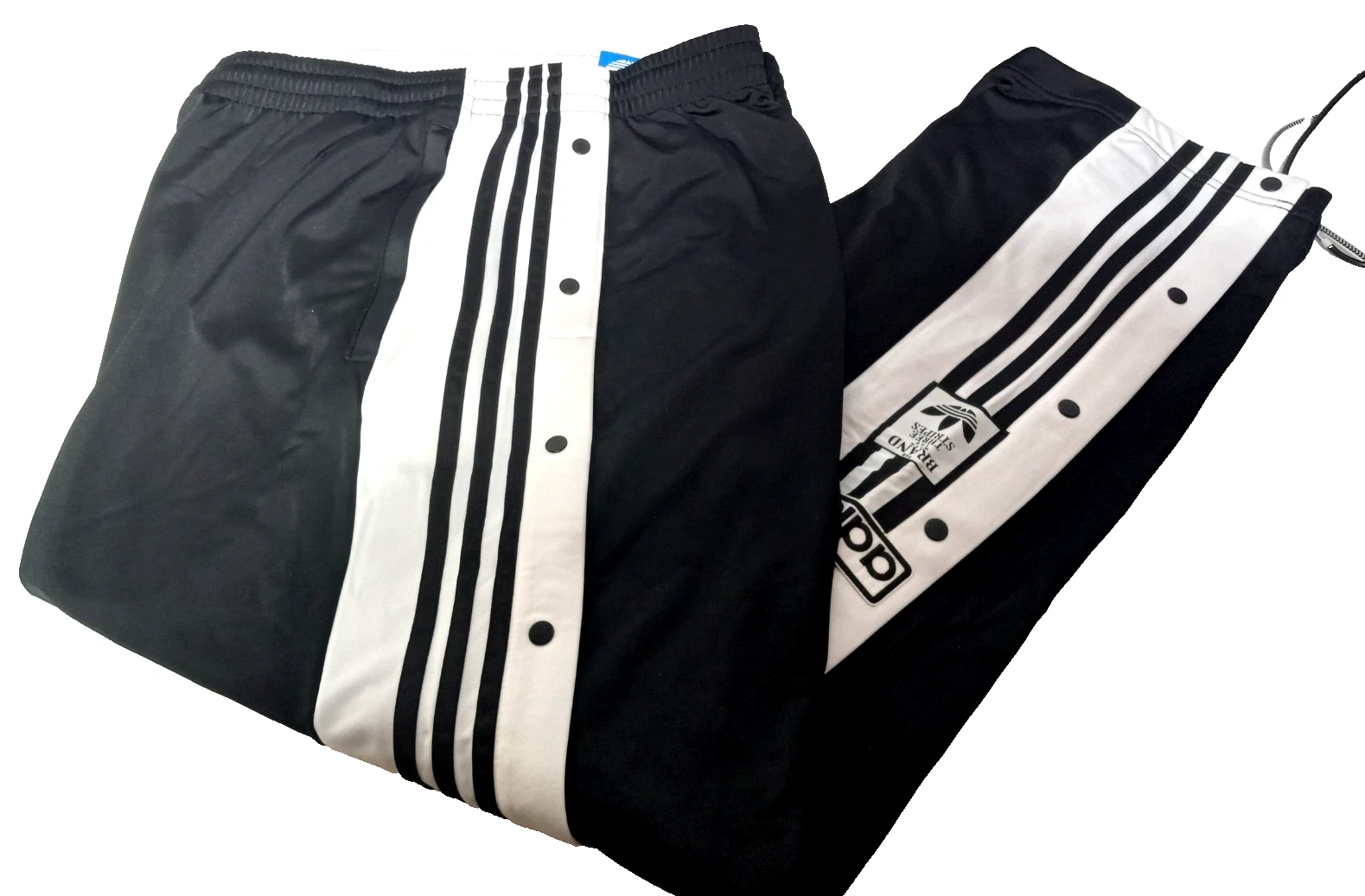 Adidas Originals Adibreak Snap Breakaway Track Pants Black White Stripe Mens XL
Opens in a new windo