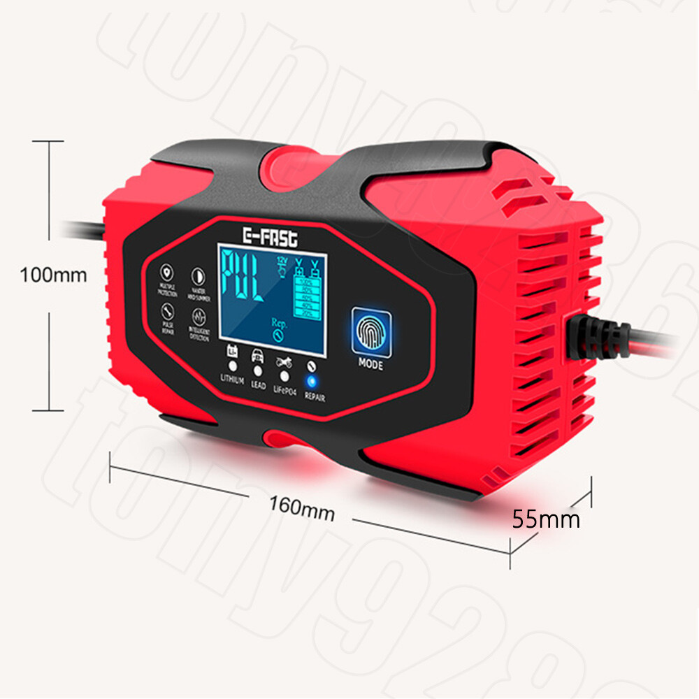 12V 24V Car Battery Charger Lead-acid AGM GEL& Lithium LiFePO4 Battery Repair — image 10