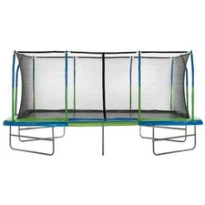 Upper Bounce Mega Trampoline with Fiber Flex Enclosure System, 10' X 17'
