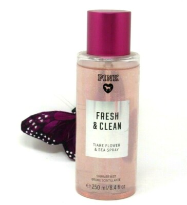 Victoria's Secret Pink Fresh & Clean Shimmer Mist 8.4 Oz. Full Size, New, Rare