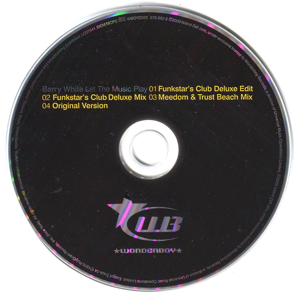 Barry White Themes　レアグルーヴ　フリーソウル　ドラムブレイク BARRY WHITE Let the Music Play FUNKSTAR DELUXE REMIXES CD Meedom