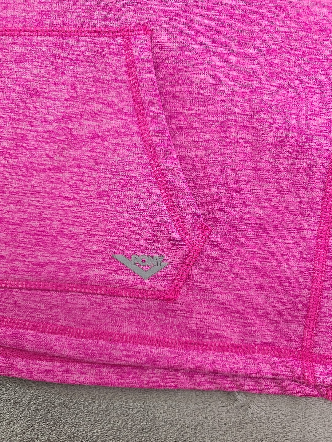 Felpa con cappuccio marca PONY pullover donna taglia grande made in Jordan 2016