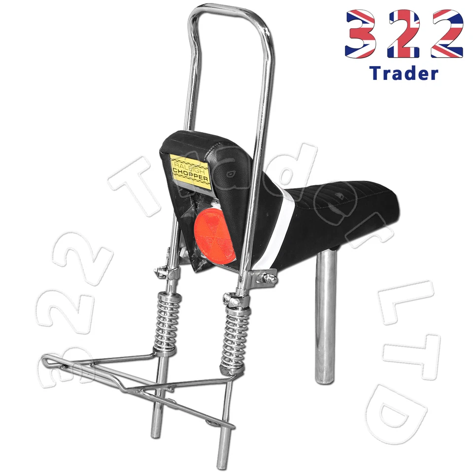 Raleigh Chopper MK2 Seat Saddle Back Plate Post Sissy Bar Springs Cups Full Set - Image 1 of 4