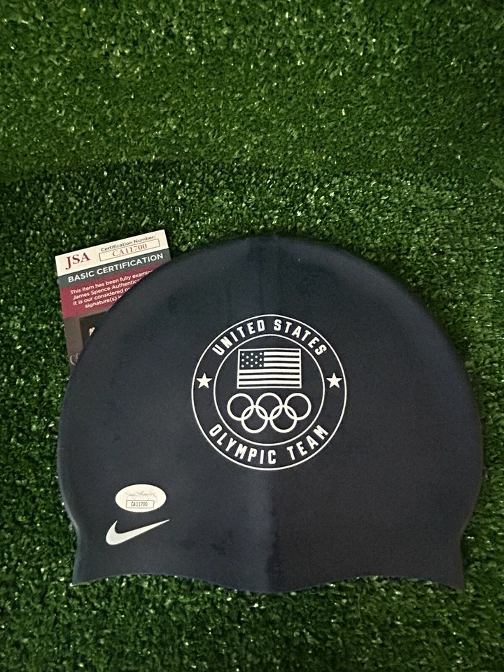 Katie Ledecky Signed Swim Cap USA OLYMPIC GOLD MEDALIST JSA COA - Image 2 of 3
