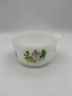 HTF Indopal Vintage Heartland Village Milk Glass 4.75” Casserole Dish MISPRINT