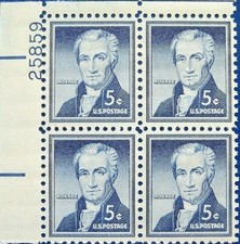 1 #1038 .05  JAMES MONROE PB OF 4. BIN $1.50
