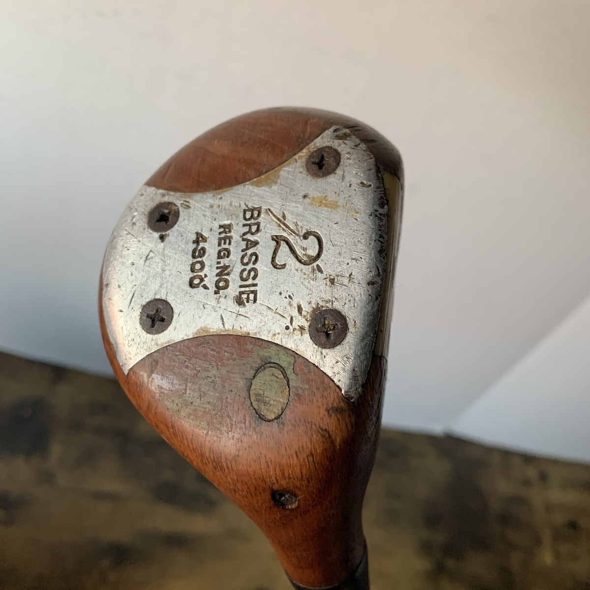 Vintage Palmer Brassie 2 Wood Reg No. 4300 W Original Shaft RH 43
