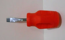 PROTO Flat Straight Slotted Screwdriver Short Round JK14112R 