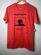 Four star T-shirt Men's Small  #04 Japon Red