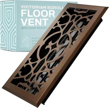 Home Intuition Victorian Floor Vent Cover Floor Register for HVAC Duct