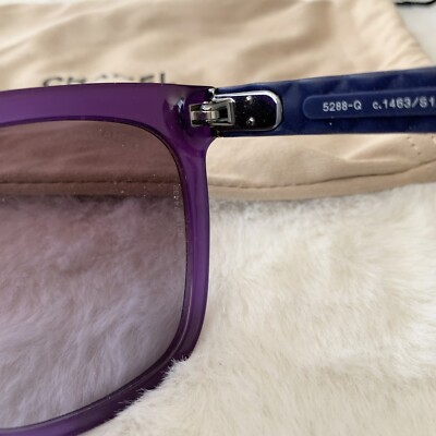 CHANEL 5288-Q c.1463/S1 Rectangle Purple Blue Gradient Sunglasses