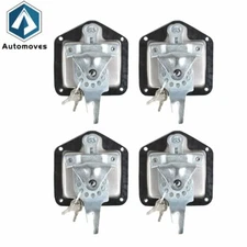 T-handle Tool Box Lock RV Door Latch w/ Two Keys Stainless Steel Polish