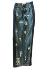 Absodeitly Custom 5 Garage Premium Ultra High Rise Two Tone Blue Skinny Jeans L1 — photo 1