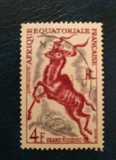 Afrique equatorial française - 1957 - Animals - grand koudou - Oblitéré