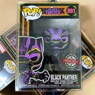 Funko Pop Marvel Black Light : Black Panther #891 Vinyl Special Exclusive "Mint"