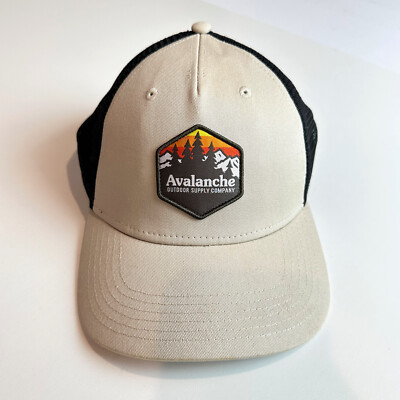 Avalanche Outdoor Supply Company Men's Cream/Black Trucker Mesh