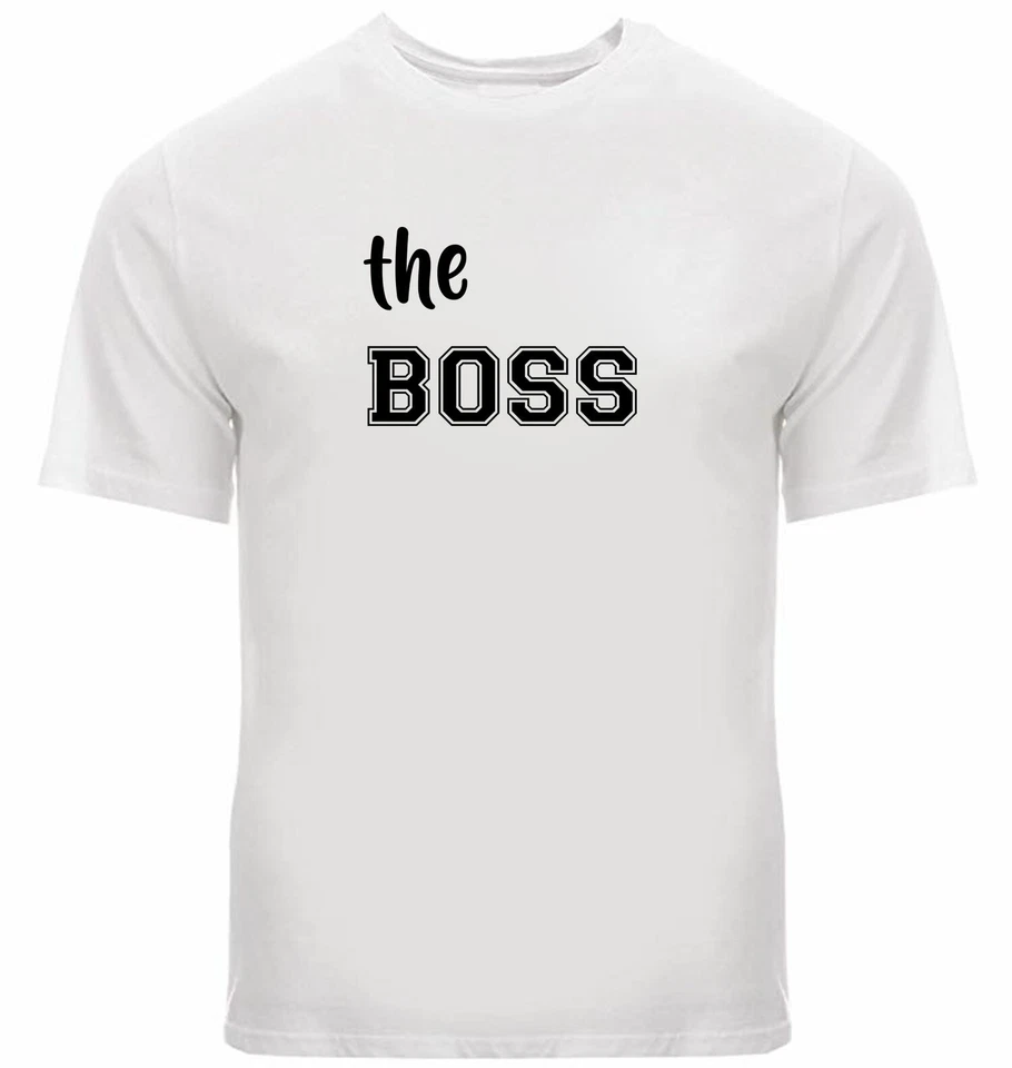 Футболка The Boss Real Boss подарок отец сын мама дочь семейная рубашка - Изображение 3 из 4